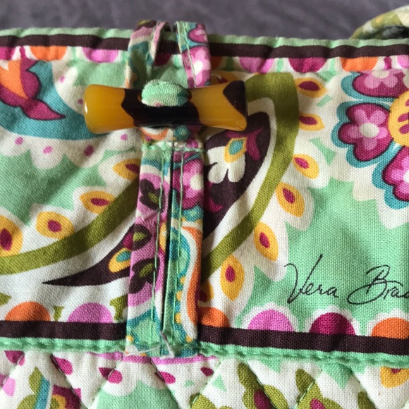 Large Vera Bradley tote in mint green - Picture 7 of 7